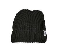 Urban Classics Riciclato Filato Fisherman Beanie Berretto, Nero, Etichettalia Unica Unisex-Adulto