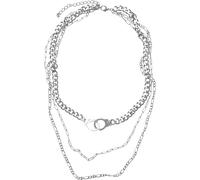 Urban Classics Saturn Layering Necklace, Collana, Unisex - Adulto, Argento (Silver), Taglia unica
