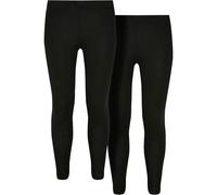 URBAN CLASSICS Set 2 Leggings Bambina in Cotone, Leggins Sportivi, Ideale per Fitness e Sport, Disponibile in Diversi Colori e Taglie