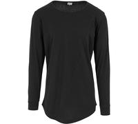 Urban Classics - Shaped Fashion Long Sleeve Tee, Maglia a maniche lunghe Uomo, Nero (Schwarz), Small (Taglia Produttore: Small)