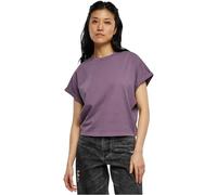Urban Classics Short Pigment Dye Cut On Sleeve Tee Maglietta, Viola (Duskviolet), L Donna