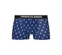 Urban Classics Shorts 5-Pack Boxer a Pantaloncino, Anchor AOP+Blk+Blk+cha+cha, XL (Pacco da 5) Uomo