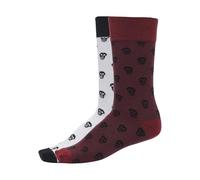 Calzini Urban Classics skull allover (2pcs) Rouge 43/46