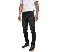 Urban Classics Slim Fit Jeans Pantaloni, Realblk Heavy Destroyed Washed, 29-32 Uomo