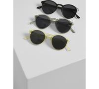 Urban Classics SonOcchiali da sole Occhiali da sole Cypress 3-Pack Nero/Grigio chiaro/Giallo Nero