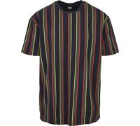 Urban Classics Stampato Oversize Retro Striscia Tee Strisce Superiore Colorato