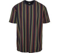 Urban Classics Stampato Oversize Retro Striscia Tee Strisce Superiore Colorato