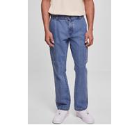 Urban Classics Straight Leg Cargo Jeans Light Blue Washed Taglia: 42 | Jeans straight fit Outlet | Uomo | Blu