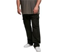 Urban Classics Straight Leg Cargo Trousers Uomo Pantaloni Modello Cargo Nero 100% Cotone Cargo