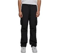 Urban Classics Straight Leg Nylon Cargo Pants, Pantaloni Uomo, Black,