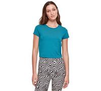 Urban Classics Tb2754-ladies Stretch Jersey Cropped Tee T-Shirt, Verde Acqua, S Donna
