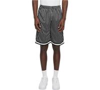 Urban Classics Striped Mesh Shorts Pantaloncini, Black/White, M Uomo