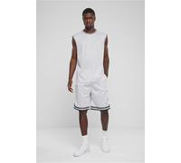 Urban Classics Pantaloncini Striped Mesh – Rete a righe Bianco/Nero Uomo M