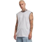 Canotta in maglia a righe Urban Classics Blanc 2XL