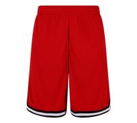 Urban Classics Stripes Mesh Shorts Pantaloncini, Cityred/Black/White, XXXL Uomo