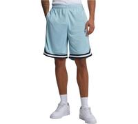 Urban Classics Stripes Mesh Shorts Pantaloncini, Oceanblue/Black/White, S Uomo