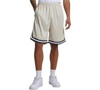 Urban Classics Stripes Mesh Shorts Pantaloncini, Softseagrass/Black/White, L Uomo