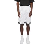 Urban Classics Stripes Mesh Shorts Pantaloncini, White/Black/White, XL Uomo