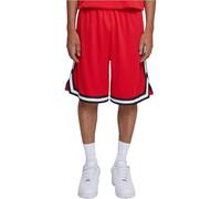 Urban Classics Stripes Mesh Shorts Pantaloncini, Cityred/Black/White, XL Uomo