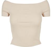 Urban Classics T-shirt a costine da donna fuori dalla spalla Softseagrass 5XL Verde