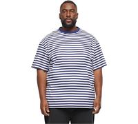 Urban Classics Tb6642-regular Stripe Tee T-Shirt, Bianco/Blu Scuro, XXL Uomo