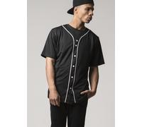 Urban Classics T-shirt Baseball Mesh Jersey Black/White L Nero