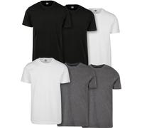 Urban Classics T-shirt Basic Tee 6-Pack L Nero