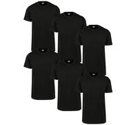 URBAN CLASSICS Set 6 Magliette Uomo a Maniche Corte, Magliette Basic in Cotone, Set Colori bianco/bianco/bianco/bianco/bianco/bianco, Taglia M