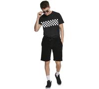 Urban Classics T-shirt Check Panel Tee Nero/White S Nero