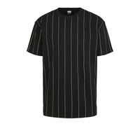 Urban Classics Herren Oversized Pinstripe Tee Black, S
