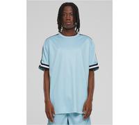 Urban Classics Oversized Stripes Mesh Short Sleeve T-shirt Blu M Uomo