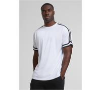 Urban Classics T-shirt Oversized Stripes Mesh Tee TB2890 S Bianco