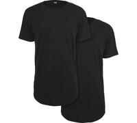 Urban Classics T-shirt preconfezionate a forma di Long Tee 2-Pack PP638P XS Nero