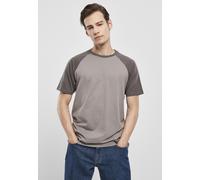 Urban Classics Raglan Contrast Tee, Maglietta Uomo, Grigio (Asphalt/Darkshadow), M
