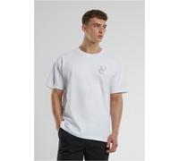 Urban Classics T-shirt UC Weavy Logo Heavy Oversized Tee TB7552 S Bianco