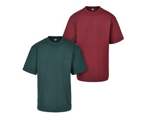 Urban Classics Tall Tee 2-Pack Maglietta Uomo In Cotone Jersey Girocollo