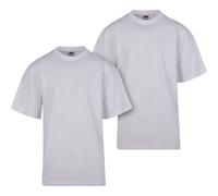 Urban Classics Tall Tee 2-Pack Uomo T-Shirt Cotone Jersey Rundhalsstampaschnit