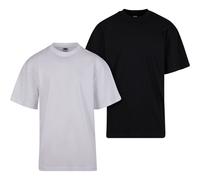 Urban Classics Tall Tee 2-Pack Uomo T-Shirt Cotone Jersey Rundhalsstampaschnit
