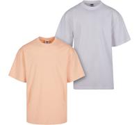 Urban Classics Tall Tee 2-Pack Uomo T-Shirt Cotone Jersey Rundhalsstampaschnit