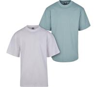 Urban Classics Tall Tee 2-Pack Uomo T-Shirt Cotone Jersey Rundhalsstampaschnit