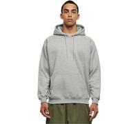 Felpa con cappuccio taglie forti urban Classic blank Gris 3XL