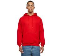 URBAN CLASSICS Felpa con Cappuccio per Uomo, Invernale, Hoody Tinta Unita, Basic Casual Style, Colore: rosso, Taglia: 5XL