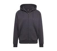 Urban Classics TB014C-Zip Hoody, Felpa con Cappuccio Uomo, Charcoal, M