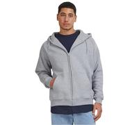Felpa con cappuccio taglie forti urban Classic zip 2.0 Gris XL