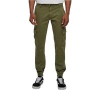 Urban Classics Pantaloni da Uomo Washed Cargo Twill Jogger Oliva W40