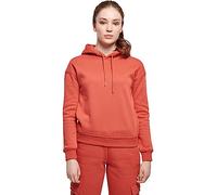 URBAN CLASSICS Felpa con Cappuccio Donna Invernale, Pullover Caldo Manica Lunga, Maglione Pesante per Ragazza, Colore redearth, Taglia M