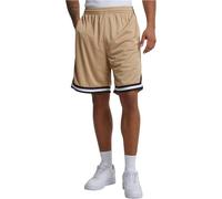 Urban Classics Tb243-stripes Mesh Shorts Pantaloncini, Beige Unione/Black/White, S Uomo