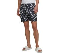 Urban Classics Tb2679-pattern Swim Shorts Trunks, Nero/Bianco, S Uomo