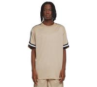 Urban Classics Tb2890-oversized Stripes Mesh Tee T-Shirt, Beige, S Uomo