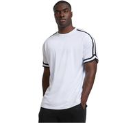Urban Classics Tb2890-oversized Stripes Mesh Tee T-Shirt, Bianco, XXL Uomo